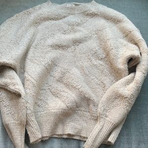 BEIGE ZEBRA PRINT SWEATER